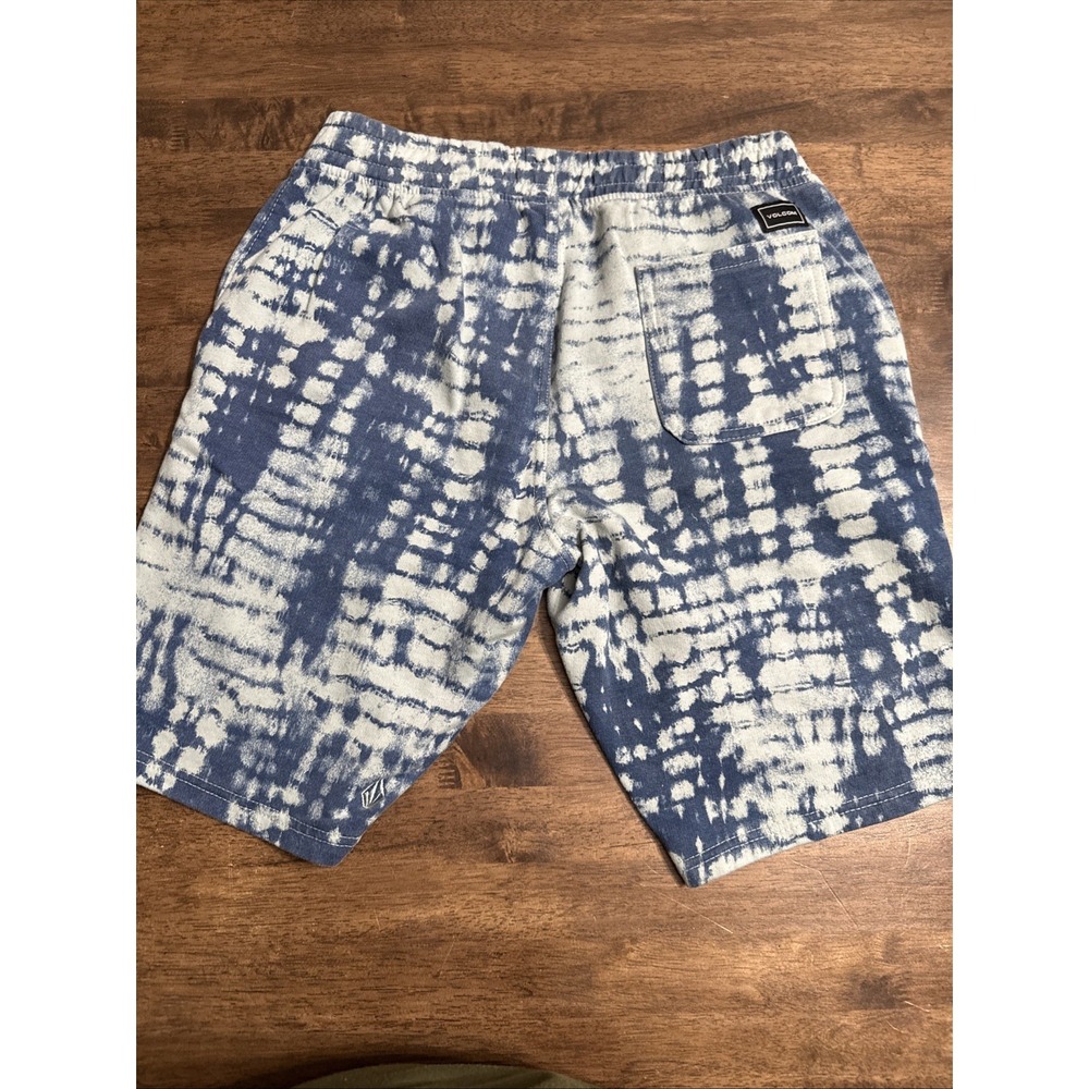 Volcom Sweat Shorts Blue Elastic Waist Flat Front Men's Small Athletic Beach - Picture 6 of 9